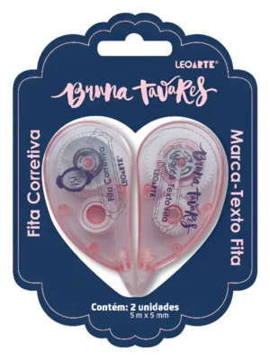 Marca Texto + Fita Corretiva Bruna Tavares 5mm X 5m